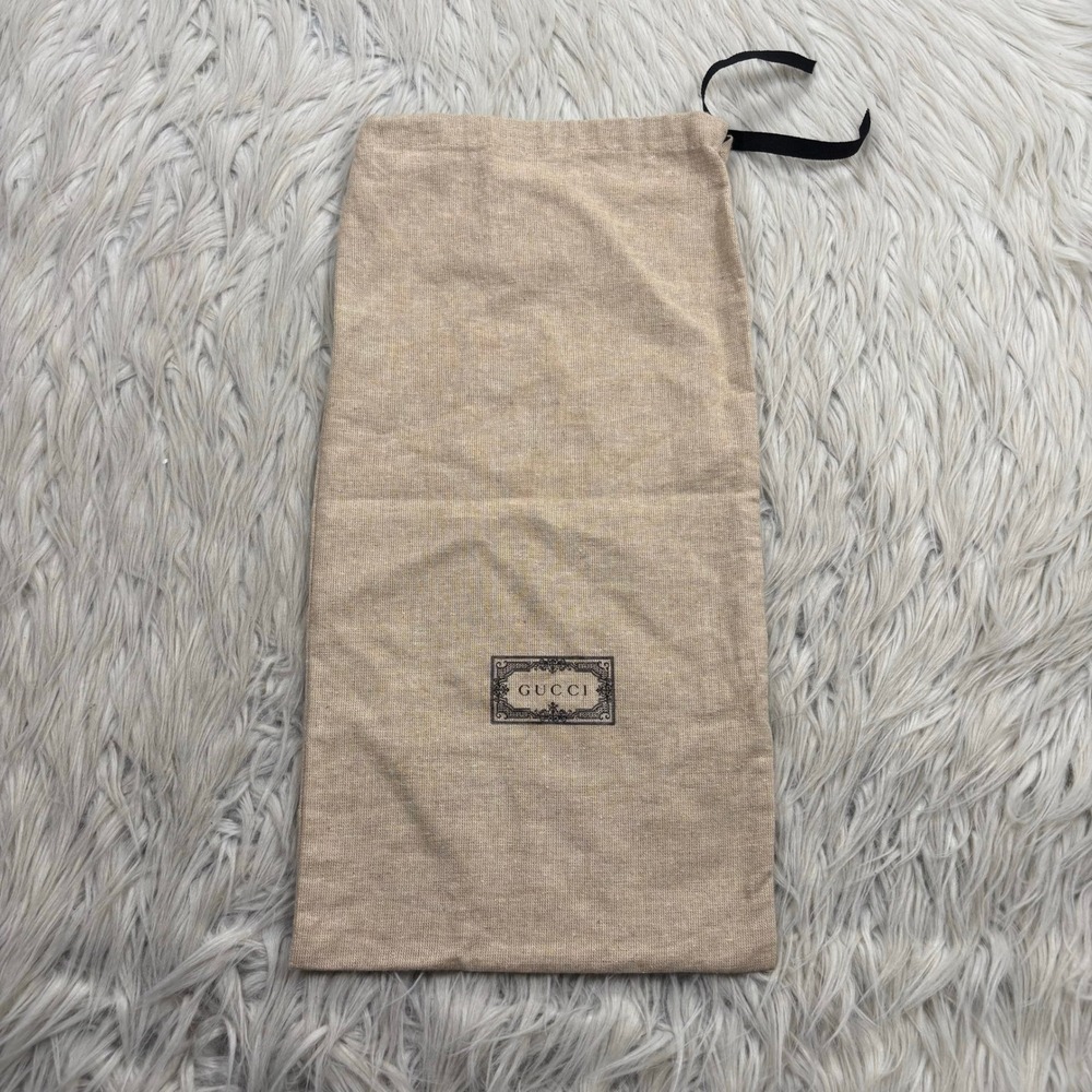 Gucci Beige Cotton Drawstring Dust Bag 16" x 8"